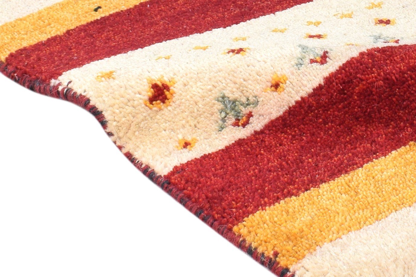 1' X 2' Rug Wool Beige Southwestern Hand Knotted American Tribal Small Carpet 7865059311765