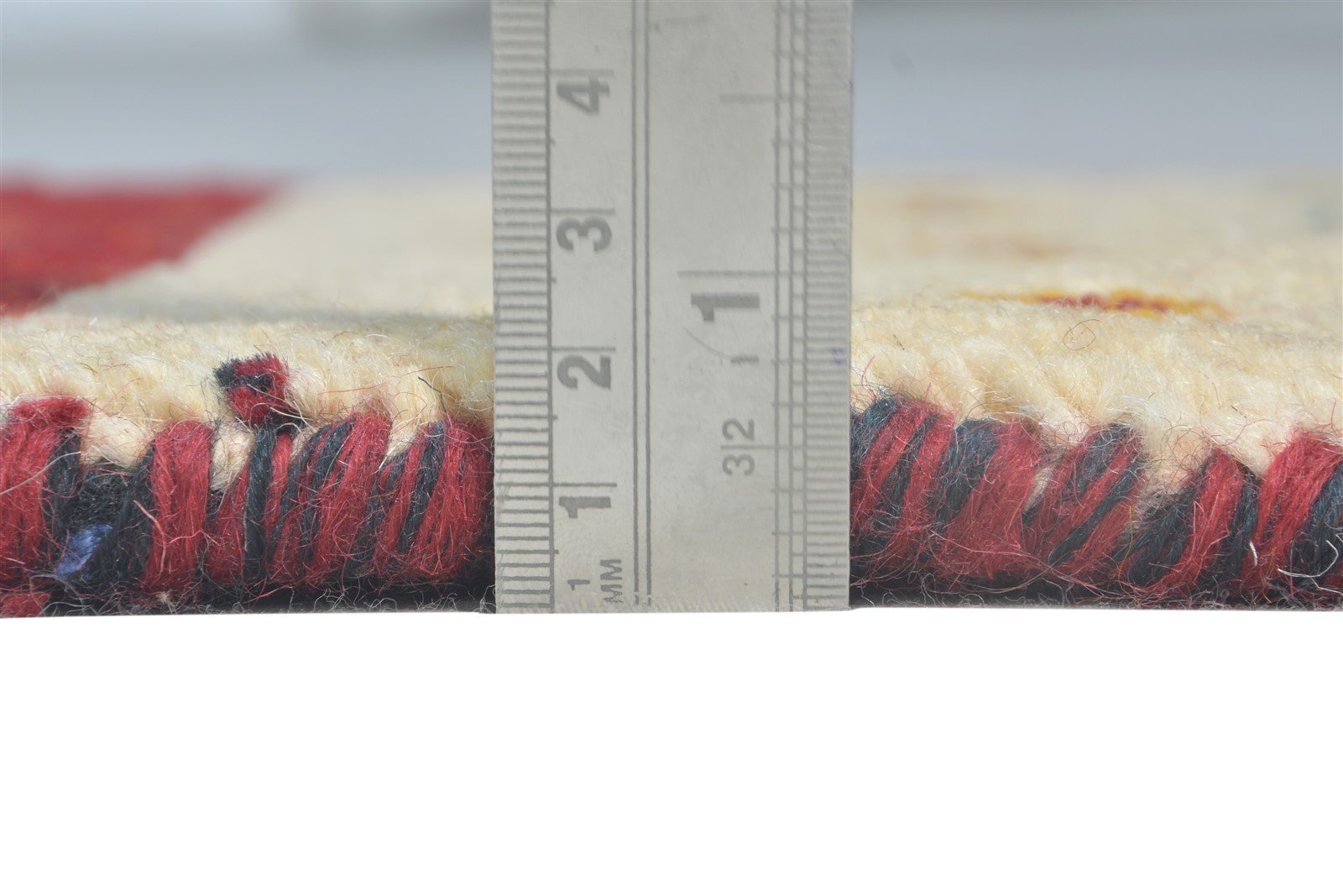 1' X 2' Rug Wool Beige Southwestern Hand Knotted American Tribal Small Carpet 7865059311765