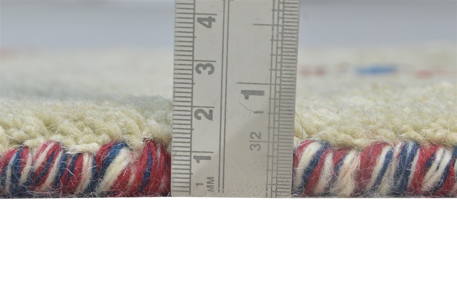 1' X 2' Rug Wool Beige Southwestern Hand Knotted Gabbeh Tribal Small Carpet 7865099124885
