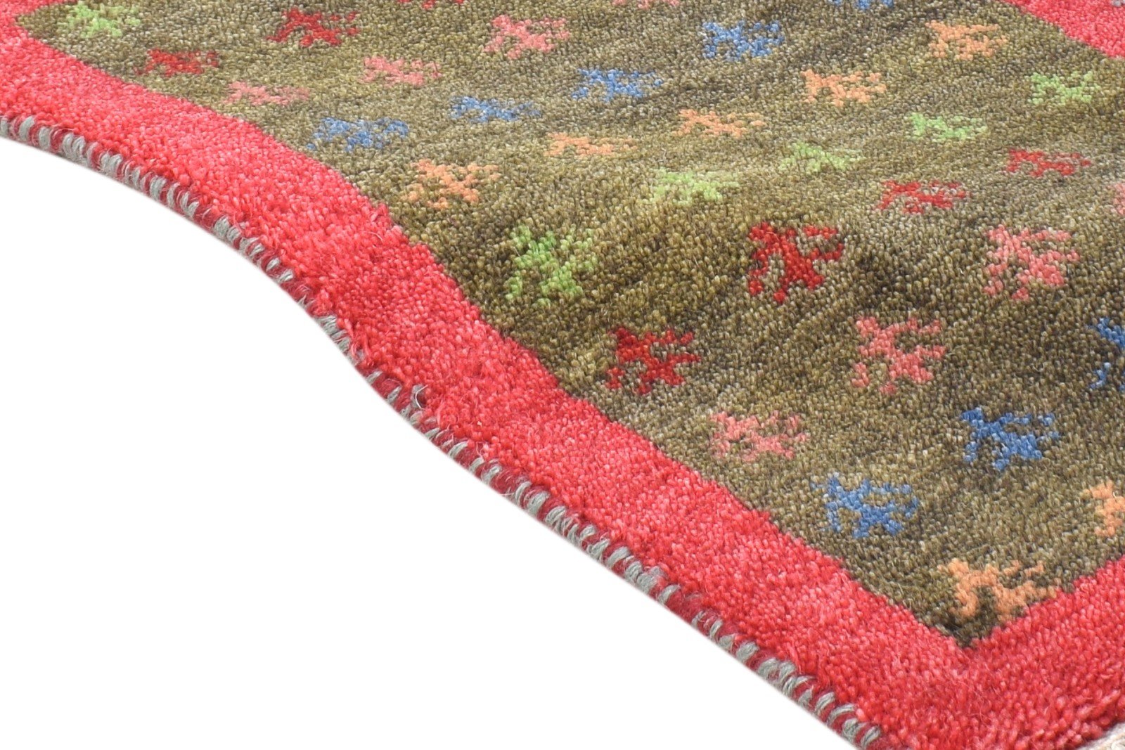 1' X 2' Rug Wool Brown Persian Hand Knotted Southwestern Tribal Small Carpet 7865180684437