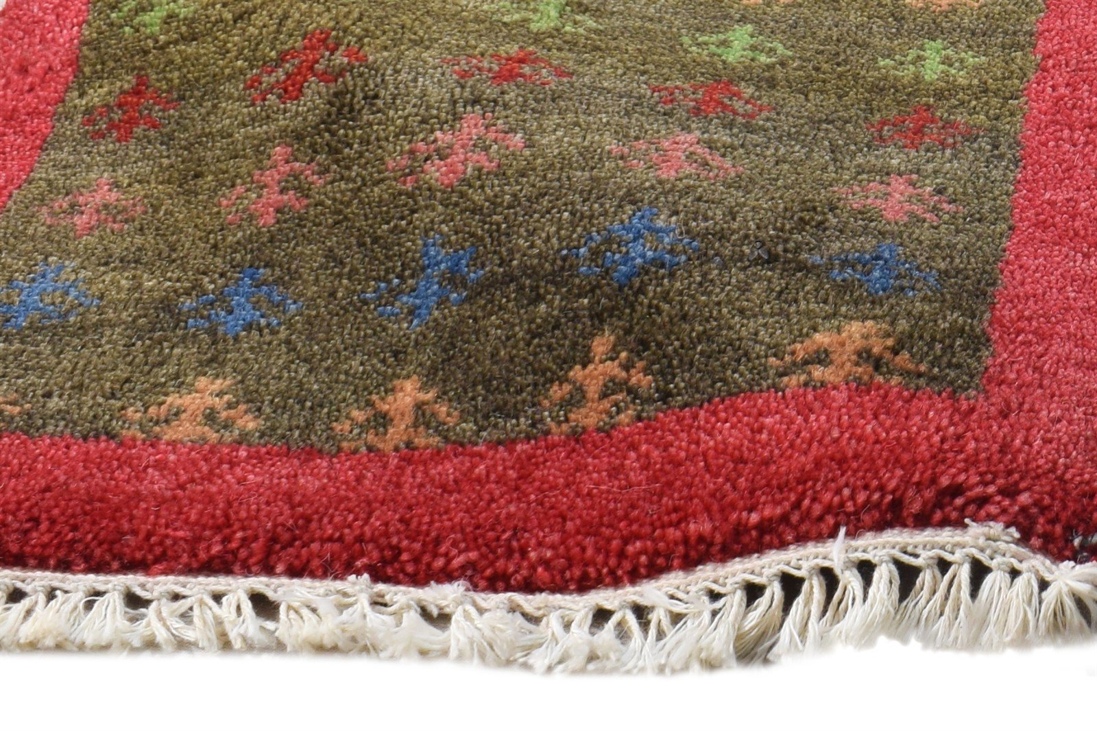 1' X 2' Rug Wool Brown Persian Hand Knotted Southwestern Tribal Small Carpet 7865180684437