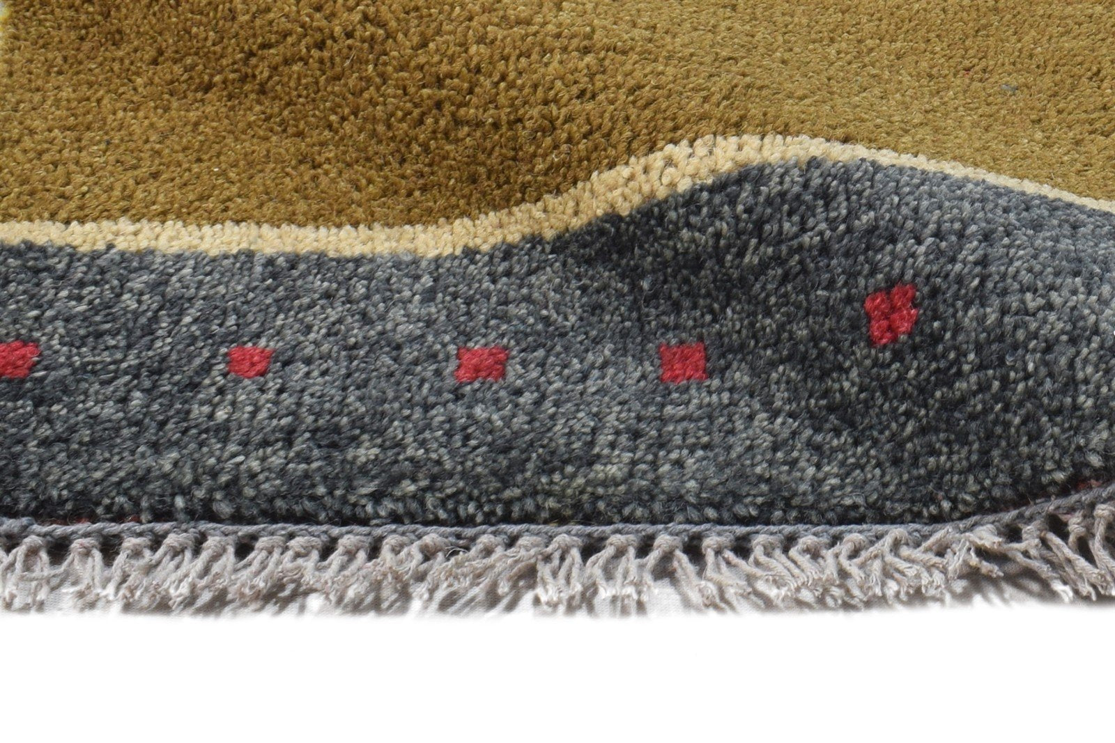 1' X 2' Rug Wool Brown Southwestern Hand Knotted Gabbeh Tribal Small Carpet 7865099288725