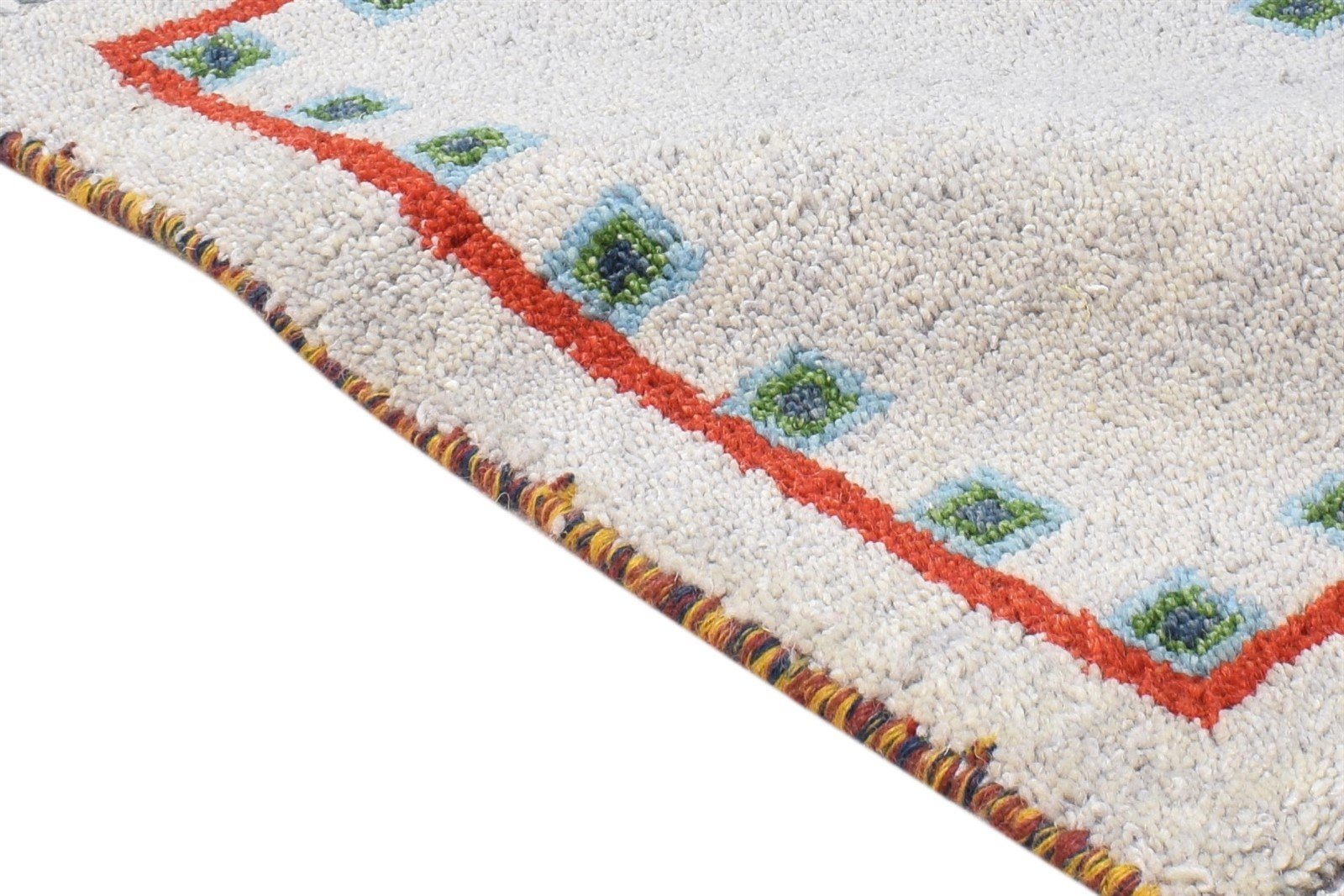1' X 2' Rug Wool Grey Persian Hand Knotted Southwestern Tribal Small Carpet 7865181995157