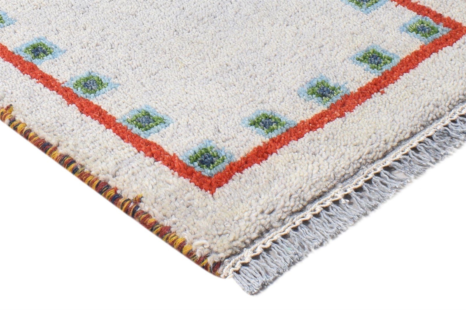 1' X 2' Rug Wool Grey Persian Hand Knotted Southwestern Tribal Small Carpet 7865181995157
