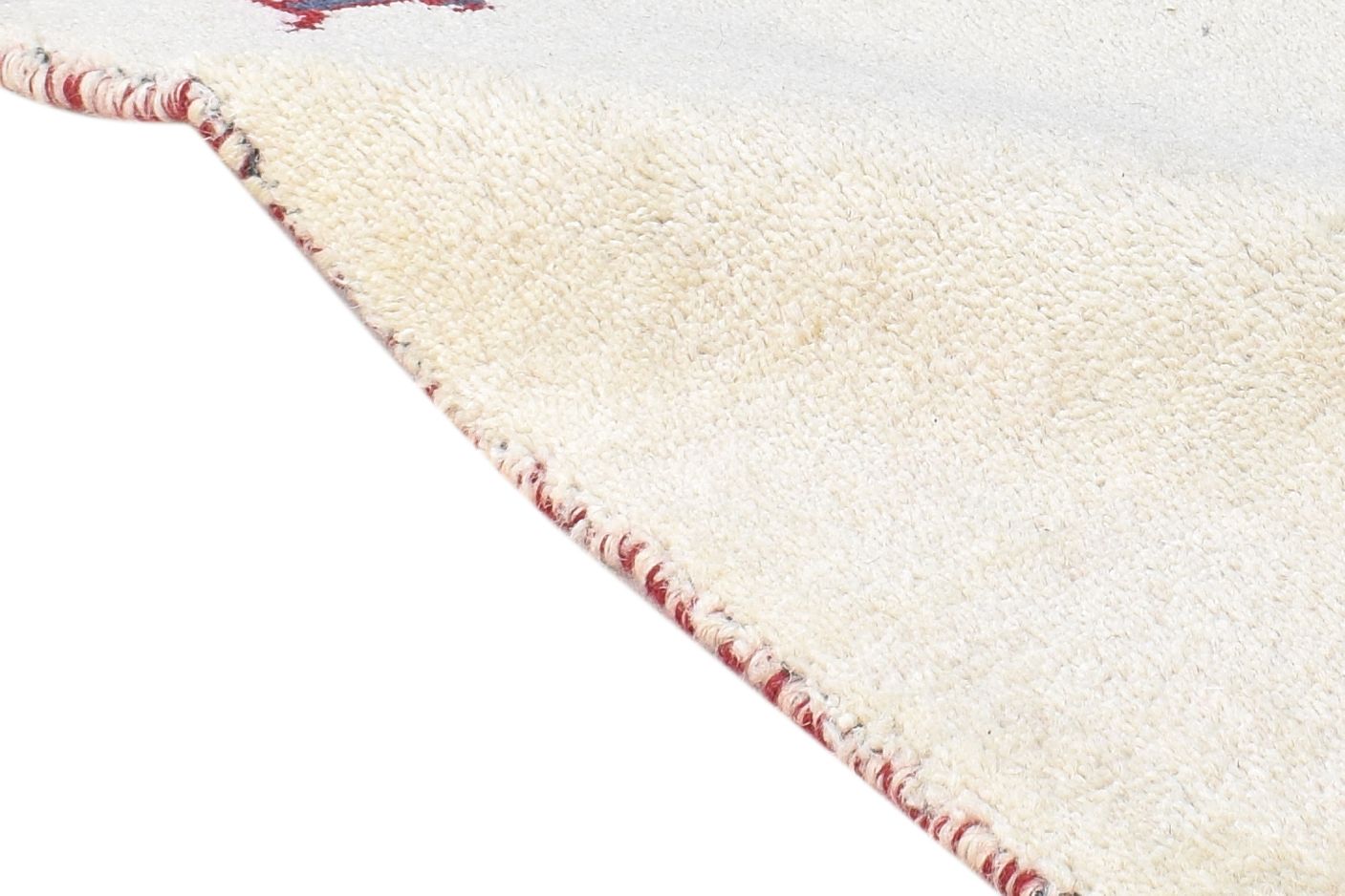 1' X 2' Rug Wool Ivory Southwestern Hand Knotted American Tribal Small Carpet 7865061245077