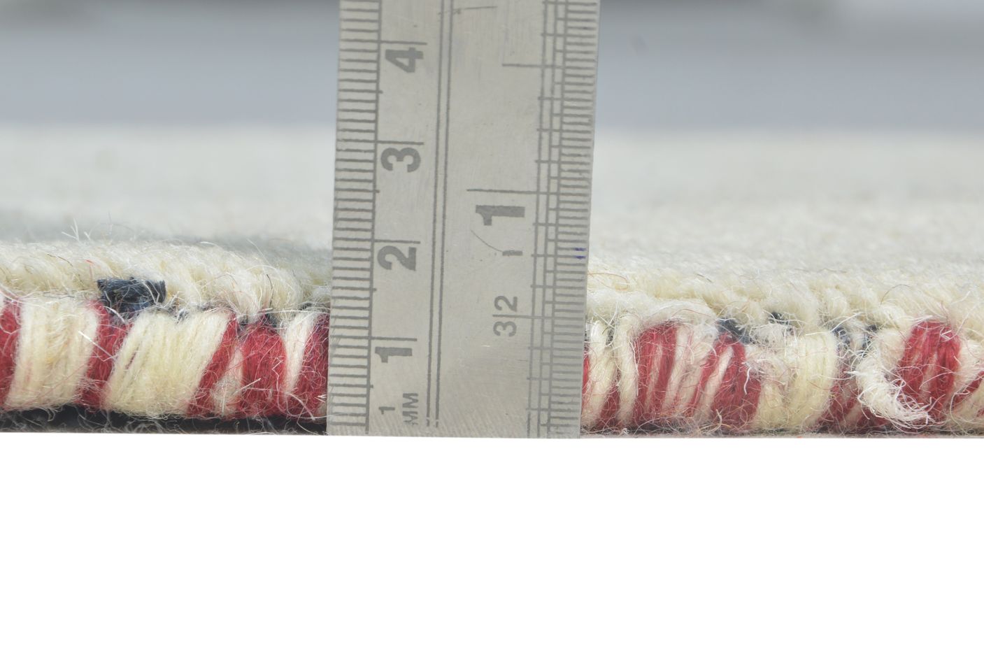 1' X 2' Rug Wool Ivory Southwestern Hand Knotted American Tribal Small Carpet 7865061245077