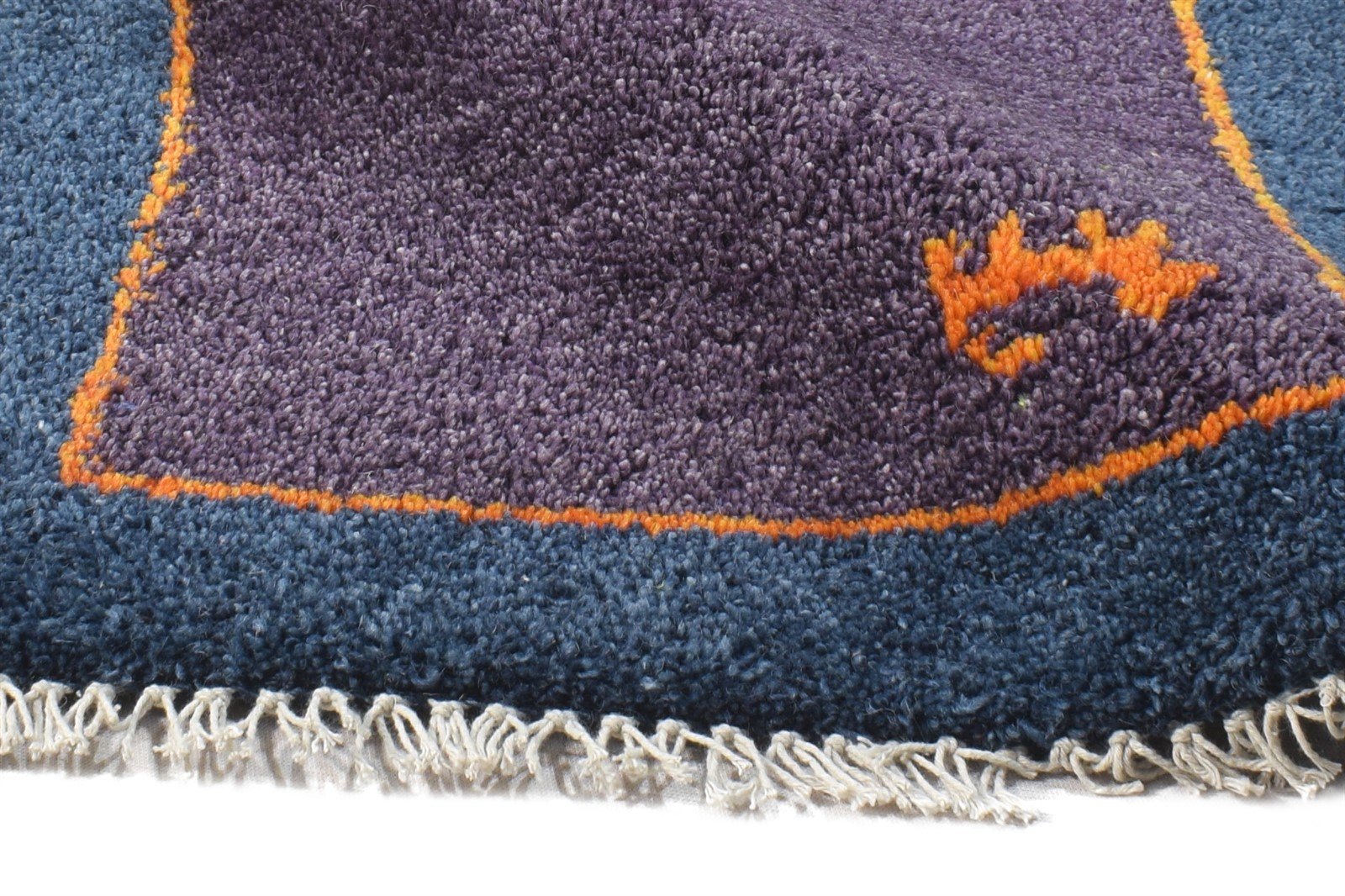 1' X 2' Rug Wool Purple Southwestern Hand Knotted American Tribal Small Carpet 7865058164885