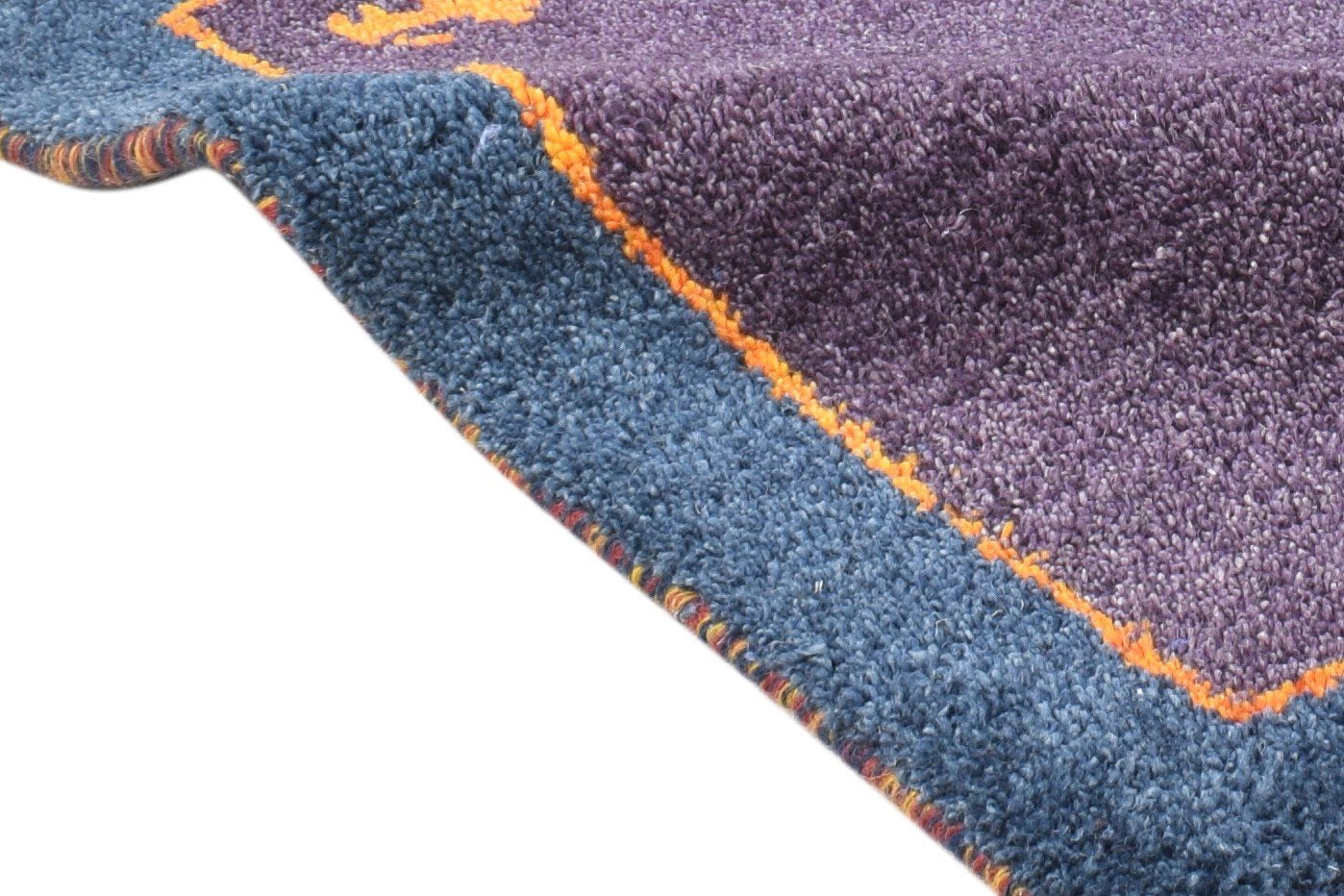1' X 2' Rug Wool Purple Southwestern Hand Knotted American Tribal Small Carpet 7865058164885