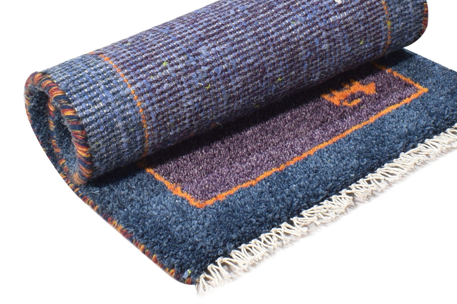 1' X 2' Rug Wool Purple Southwestern Hand Knotted American Tribal Small Carpet 7865058164885