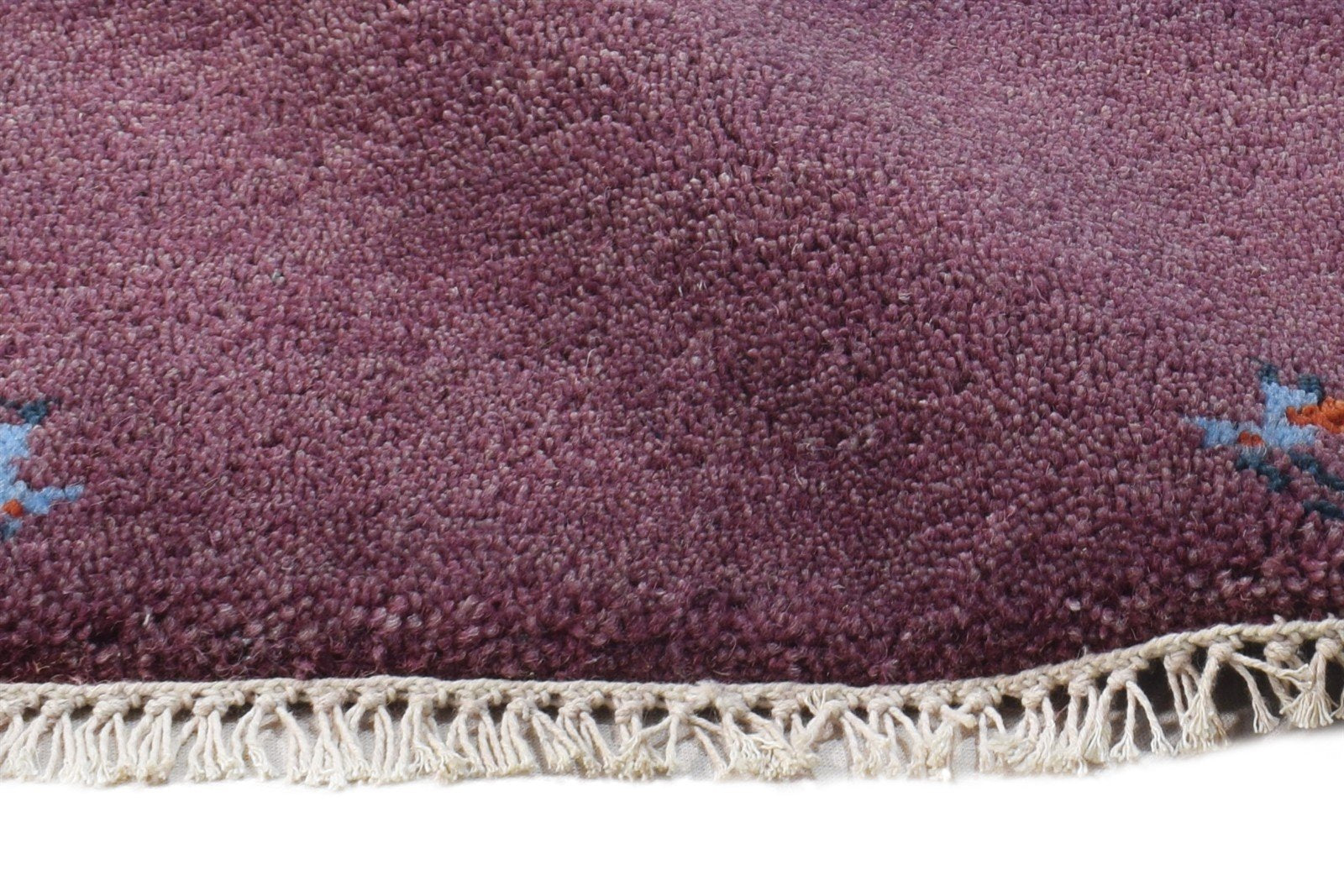 1' X 2' Rug Wool Purple Southwestern Hand Knotted American Tribal Small Carpet 7865090998421