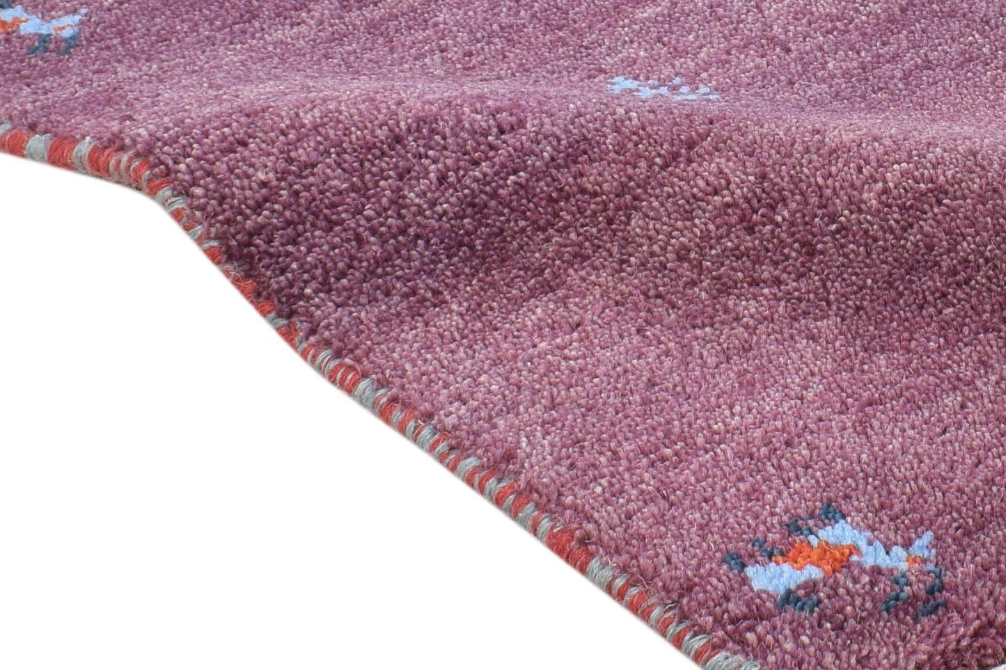 1' X 2' Rug Wool Purple Southwestern Hand Knotted American Tribal Small Carpet 7865090998421