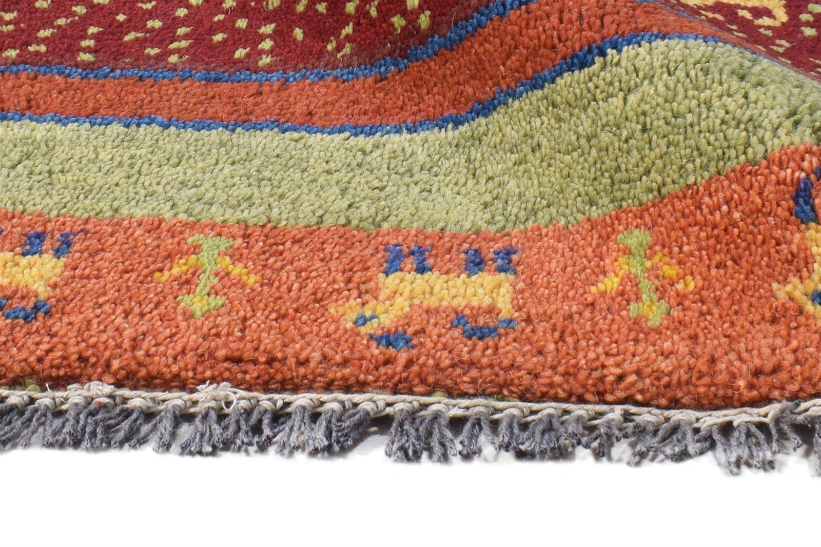 1' X 2' Rug Wool Rust Southwestern Hand Knotted American Tribal Small Carpet 7865058525333