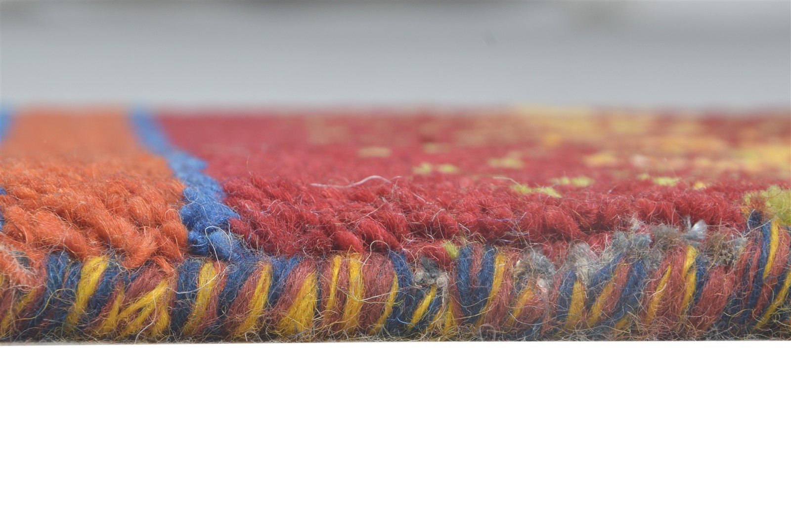 1' X 2' Rug Wool Rust Southwestern Hand Knotted American Tribal Small Carpet 7865058525333