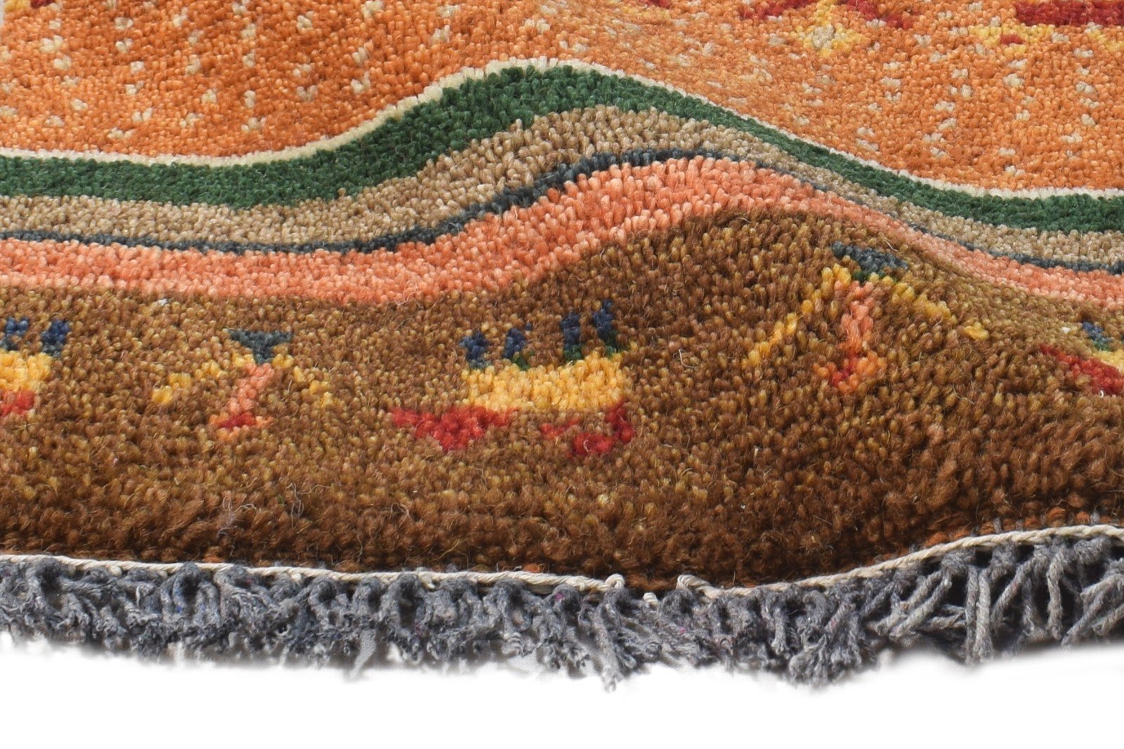 Shelia 1' X 2' Rug Wool Rust Southwestern Hand Knotted American Tribal 7865085165717