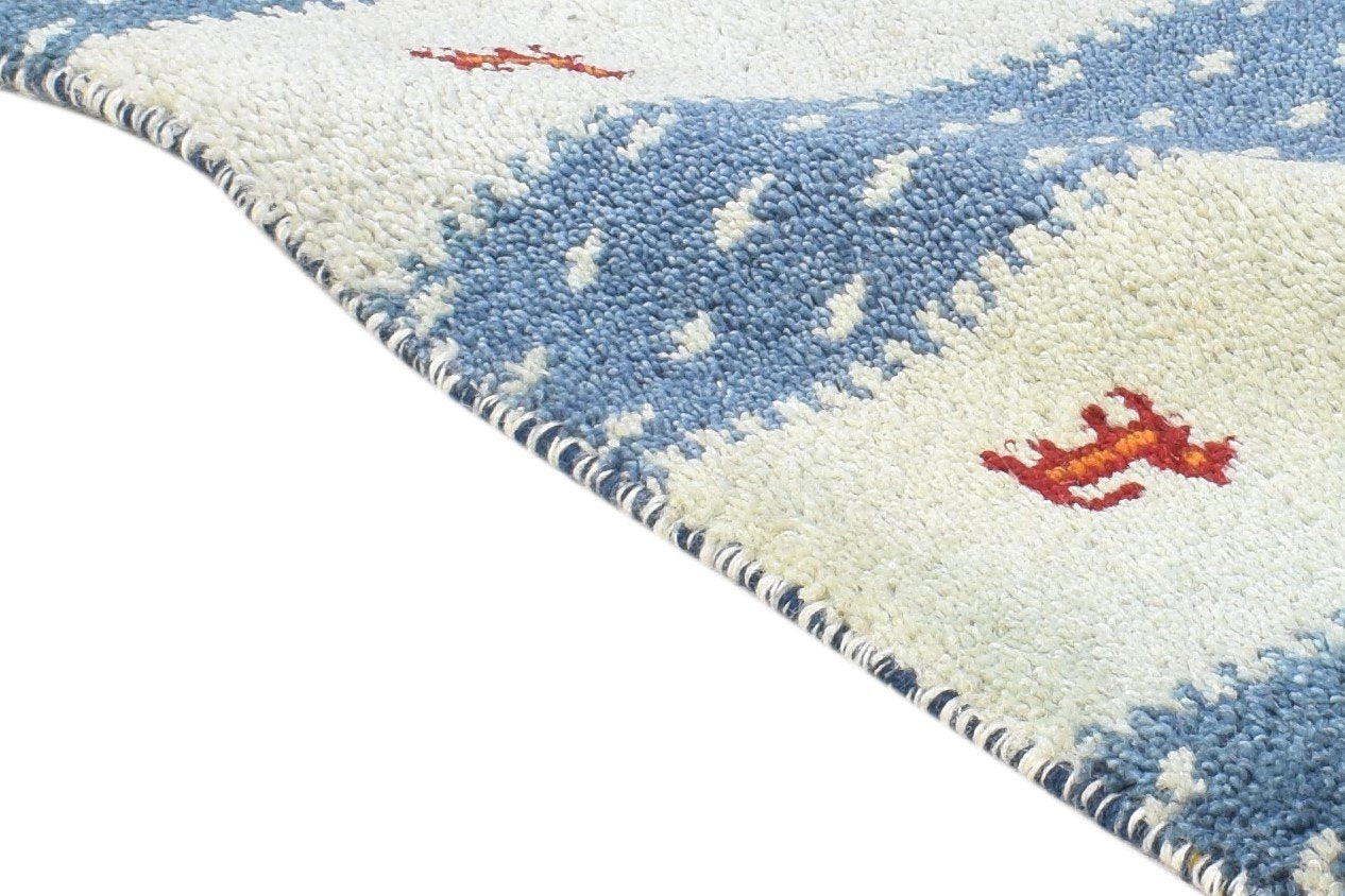 Celestyna 1' X 2' Rug Wool Sage Tribal Hand Knotted Gabbeh Southwestern 7864504844437