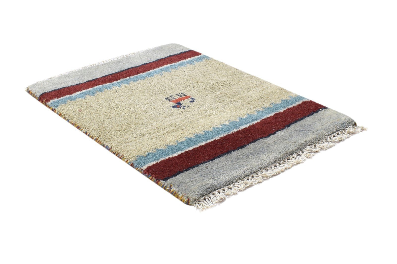 Adrienne 1' X 2' Rug Wool Sand Persian Hand Knotted Gabbeh Southwestern 7864209473685