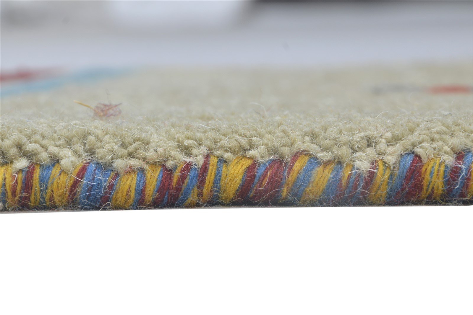 Adrienne 1' X 2' Rug Wool Sand Persian Hand Knotted Gabbeh Southwestern 7864209473685