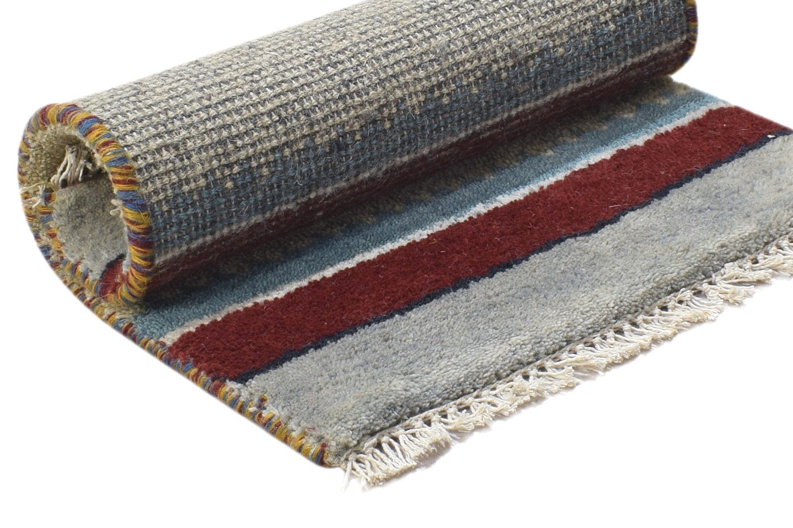 Adrienne 1' X 2' Rug Wool Sand Persian Hand Knotted Gabbeh Southwestern 7864209473685