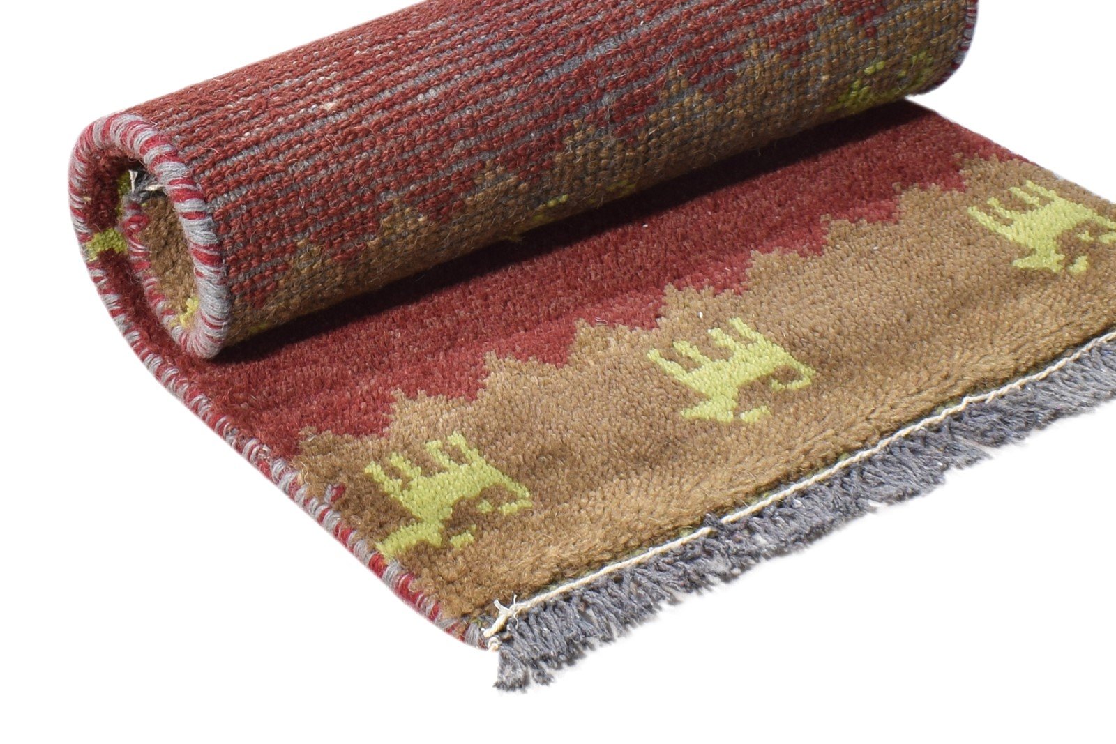 Heida 1' X 2' Rug Wool Wine Southwestern Hand Knotted American Tribal 7865091424405