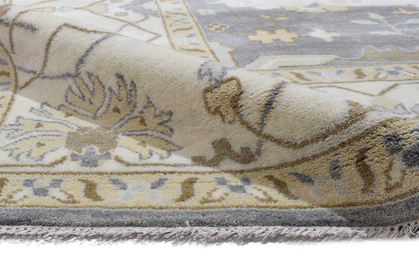 Cathlene 10' X 14' Rug Wool Blue Persien Hand Knotted Oushak Oriental 7864327209109
