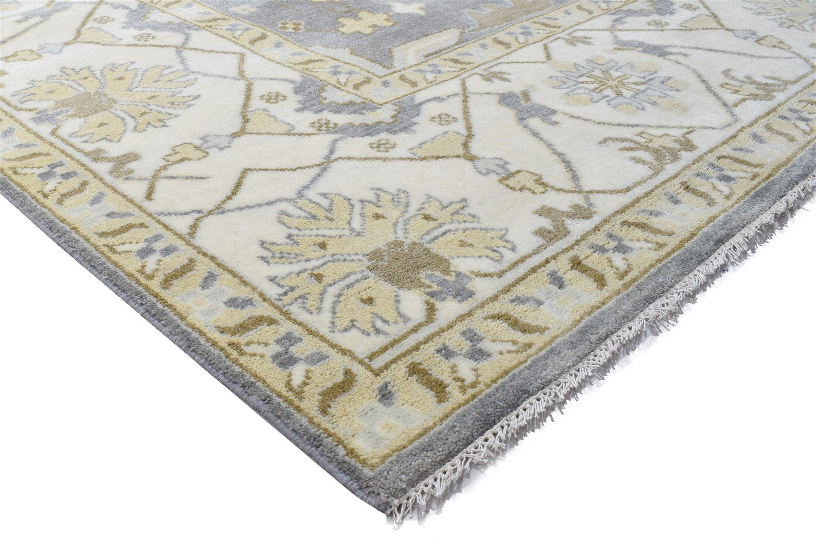 Cathlene 10' X 14' Rug Wool Blue Persien Hand Knotted Oushak Oriental 7864327209109
