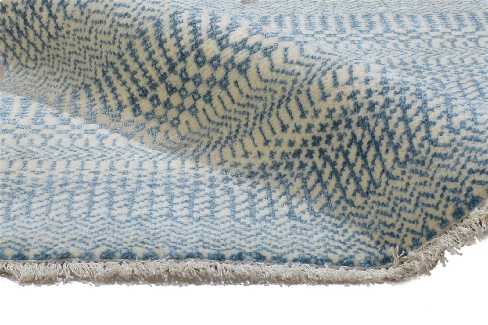 100% Wool / Art Silk Charcoal Rug 2X3 Modern Hand Knotted Scandinavian Grass Trellis Small 7864316166293