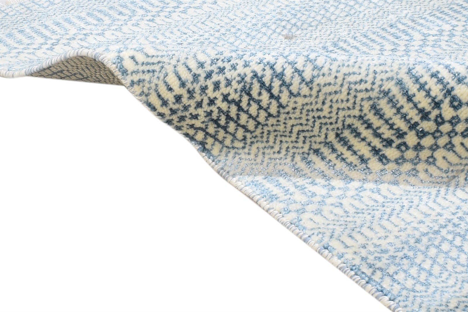 100% Wool / Art Silk Charcoal Rug 2X3 Modern Hand Knotted Scandinavian Grass Trellis Small 7864316166293