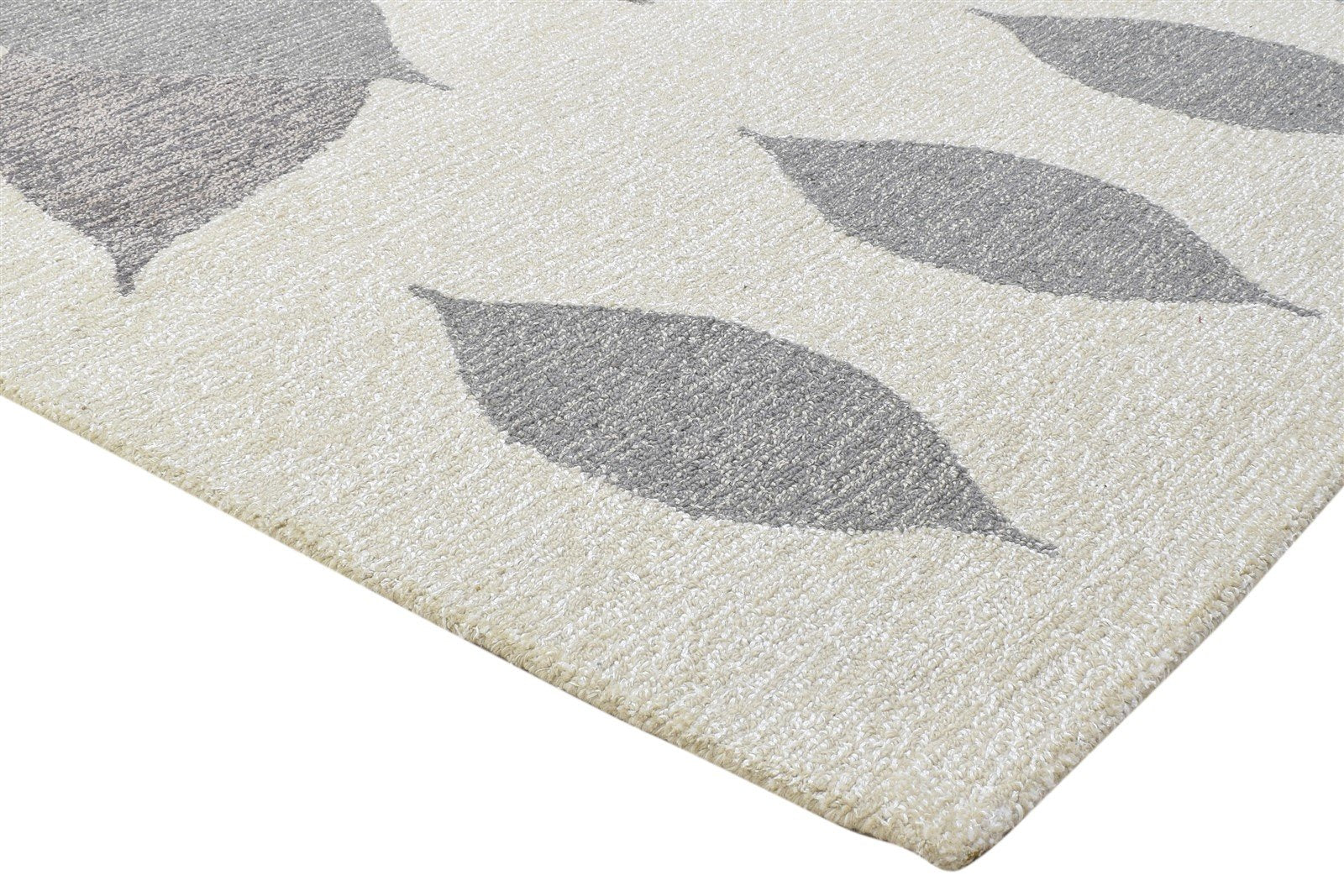 Donelle 100% Wool / Art Silk Grey Rug 5X8 Modern Hand Tufted Indian Animal Print 7864085610645