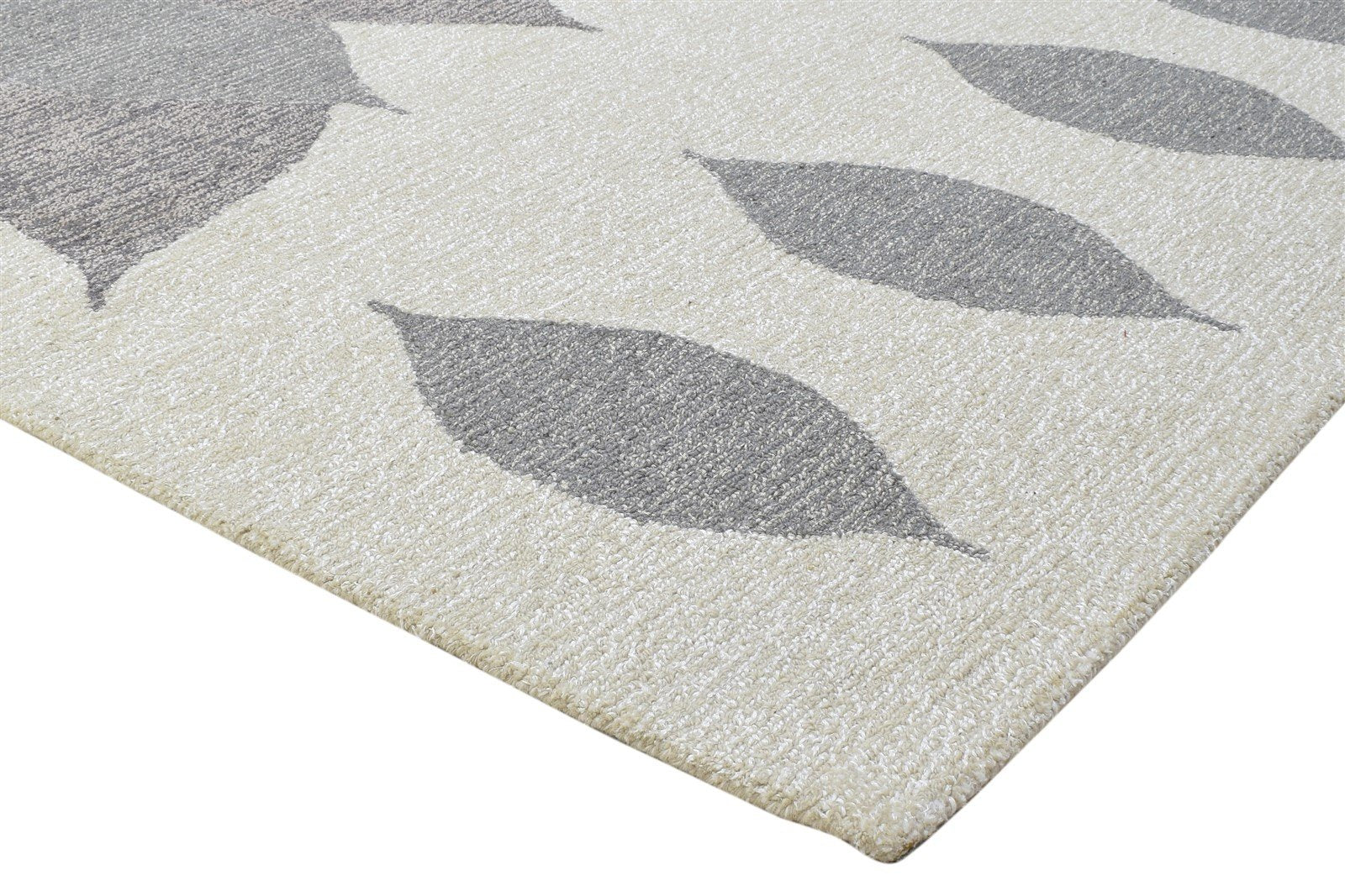 Donelle 100% Wool / Art Silk Grey Rug 5X8 Modern Hand Tufted Indian Animal Print 7864085610645