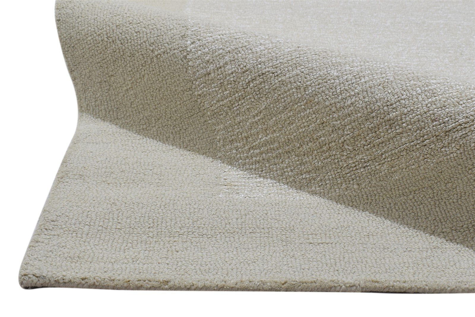 100% Wool / Art Silk Grey Rug 5X8 Modern Hand Tufted Scandinavian Bordered Room Size 7864084824213