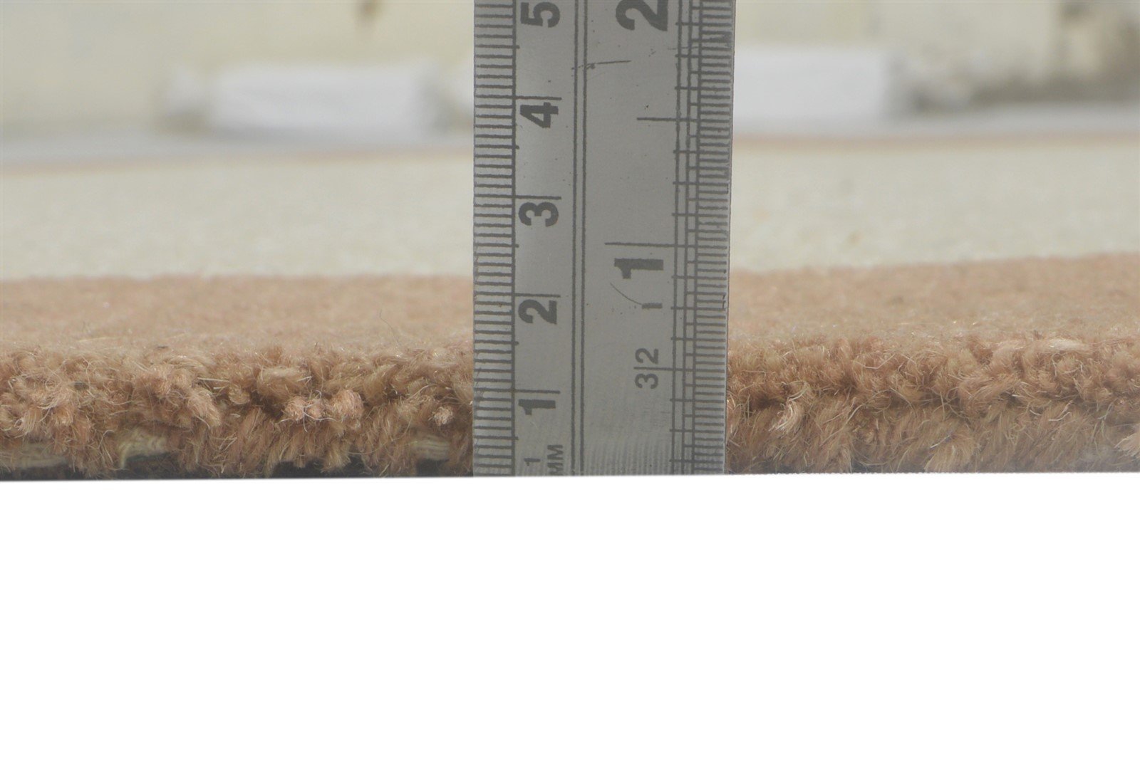 100% Wool / Art Silk Ivory Rug 5X8 Modern Hand Tufted Bordered Room Size Rug 7864084627605