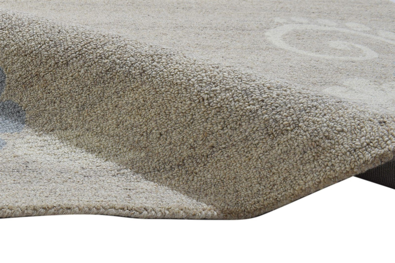 100% Wool / Art Silk Sage Rug 5X8 Modern Hand Tufted Scandinavian Floral Room Size 7864085250197
