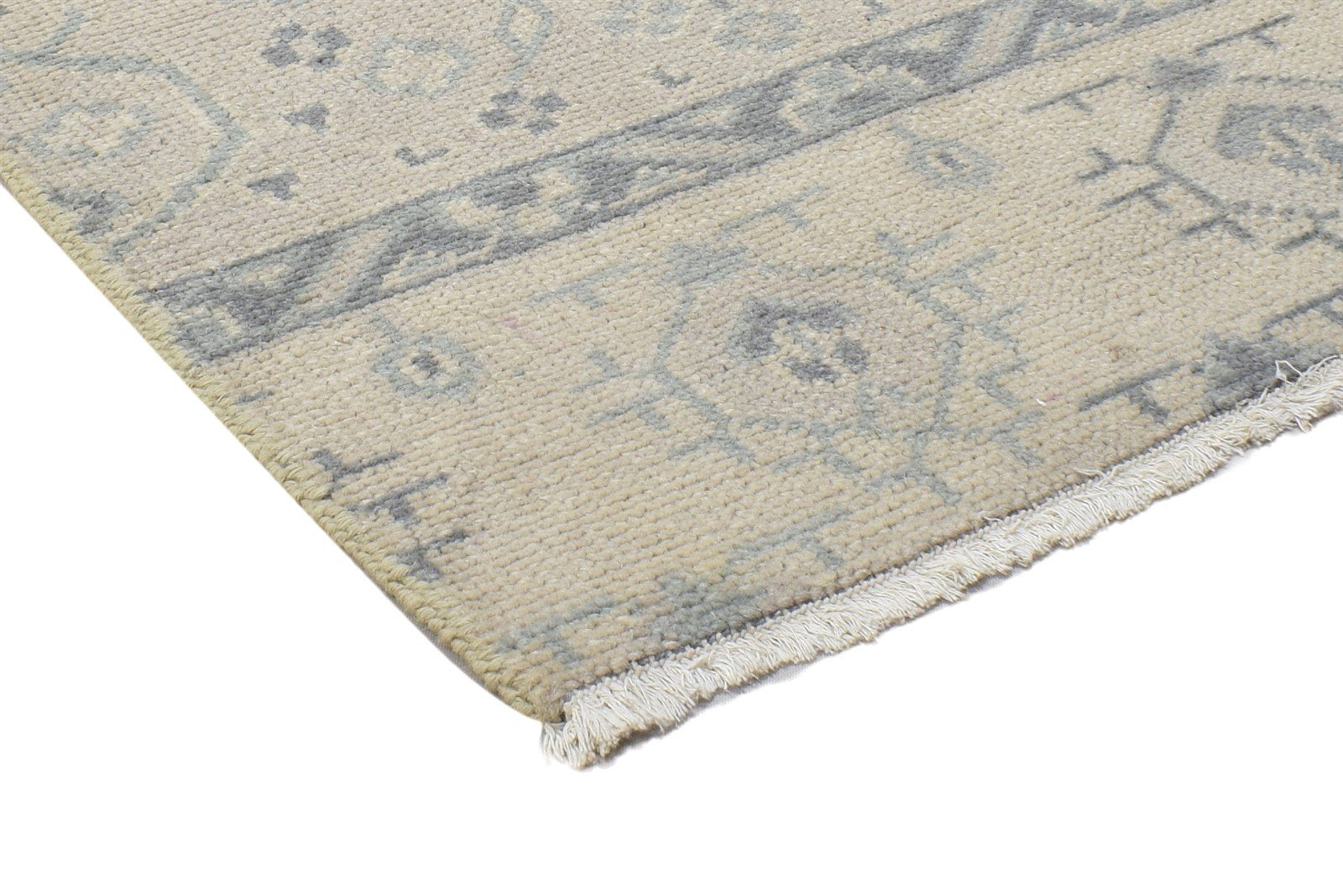 100% Wool Beige Rug 2' X 2' Persian Hand Knotted Bokhara Oriental Small Square 7864120246421