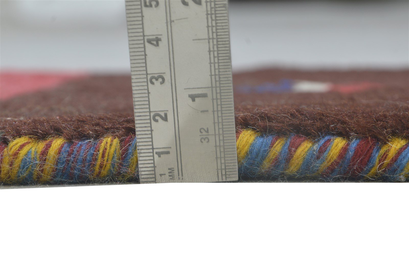 100% Wool Brown Rug 1X2 Persian Hand Knotted Gabbeh Southwestern Small Carpet 7864212947093
