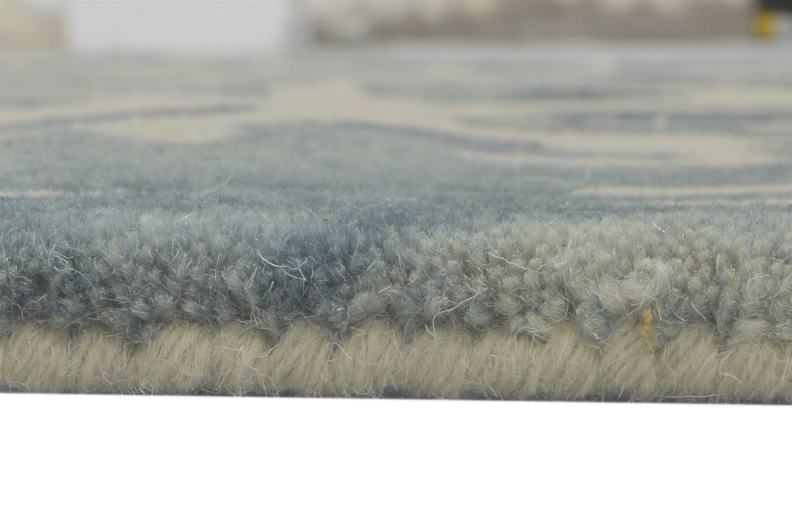 100% Wool Charcoal Rug 5' X 8' Modern Hand Tufted French Floral Room Size Carpet 7864084365461