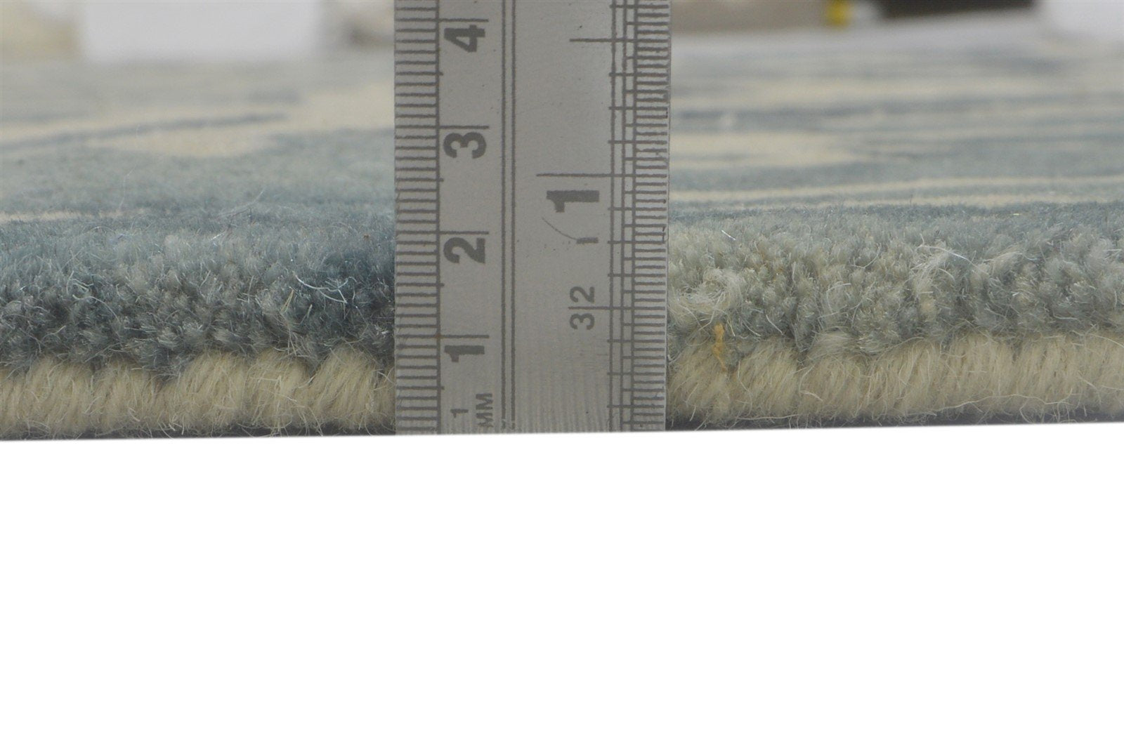 100% Wool Charcoal Rug 5' X 8' Modern Hand Tufted French Floral Room Size Carpet 7864084365461