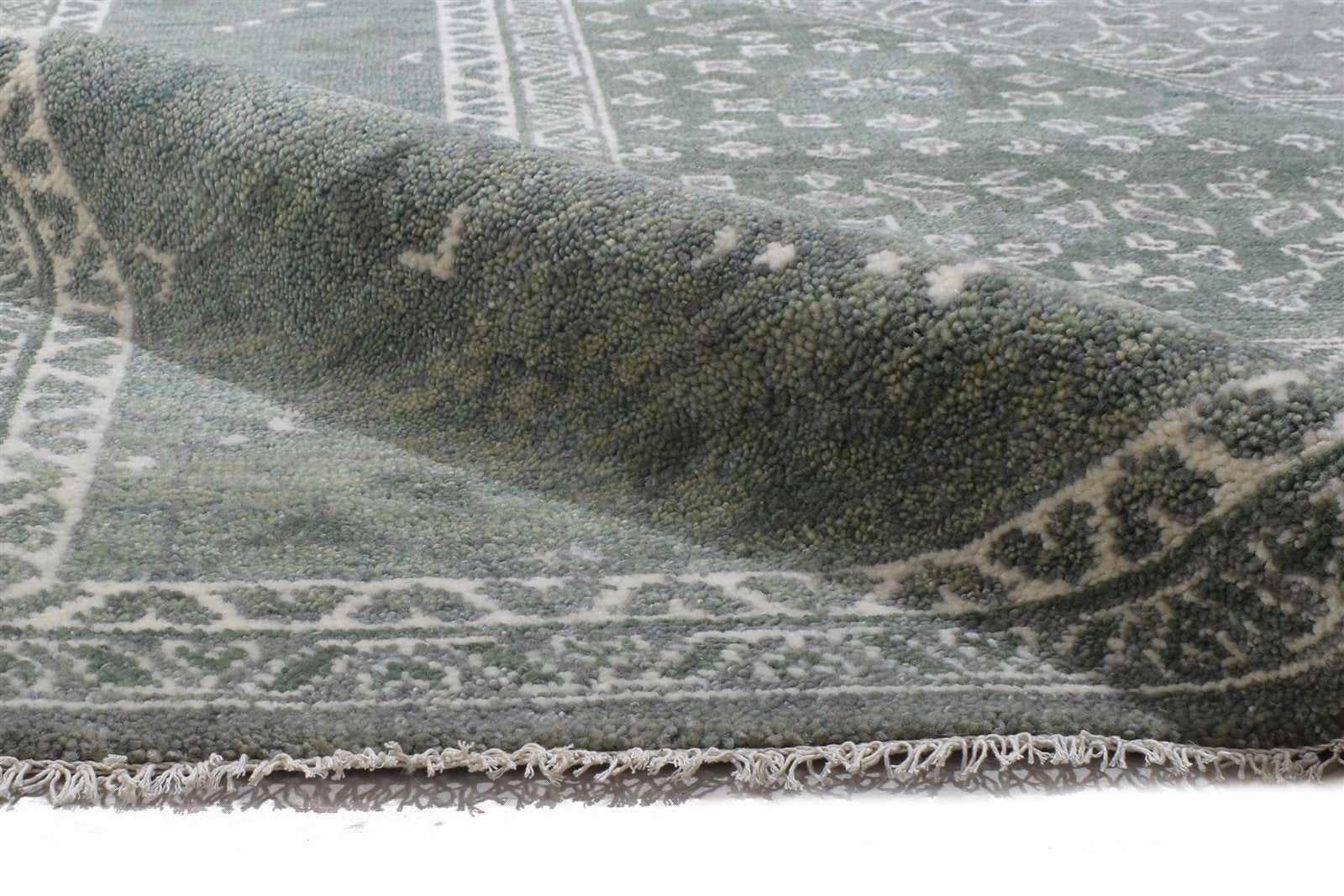 100% Wool Dark Grey Rug 10X14 Persien Hand Knotted Khotan Oriental Extra Large 7864327143573
