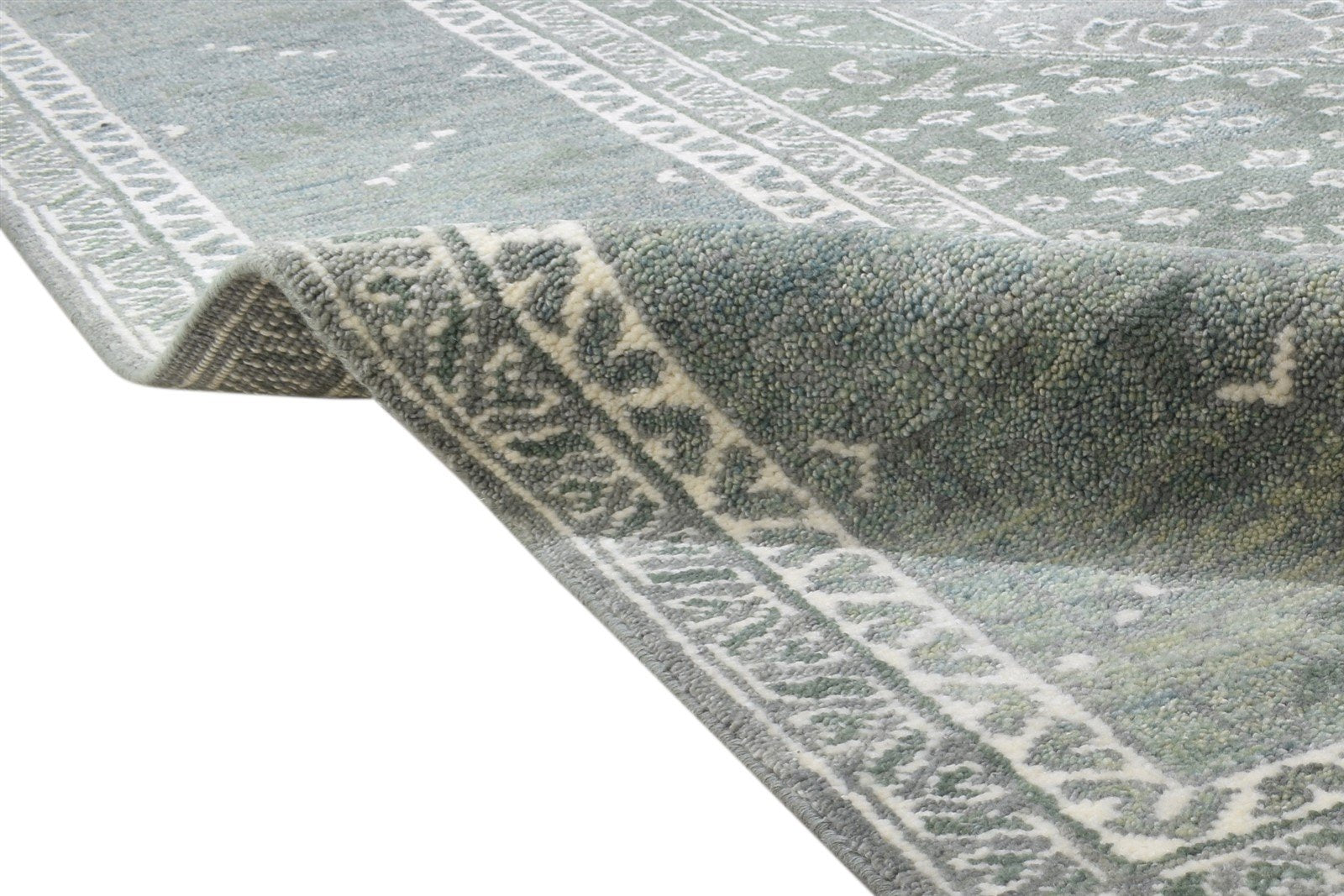 100% Wool Dark Grey Rug 10X14 Persien Hand Knotted Khotan Oriental Extra Large 7864327143573