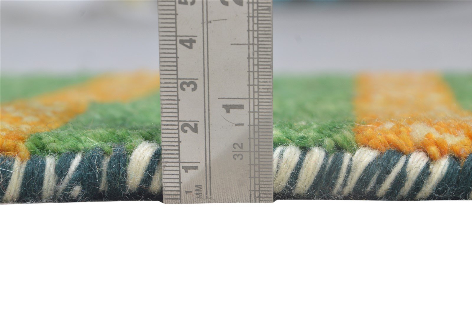 100% Wool Green Rug 1' X 2' Tribal Hand Knotted Gabbeh Southwestern Small Carpet 7864499470485