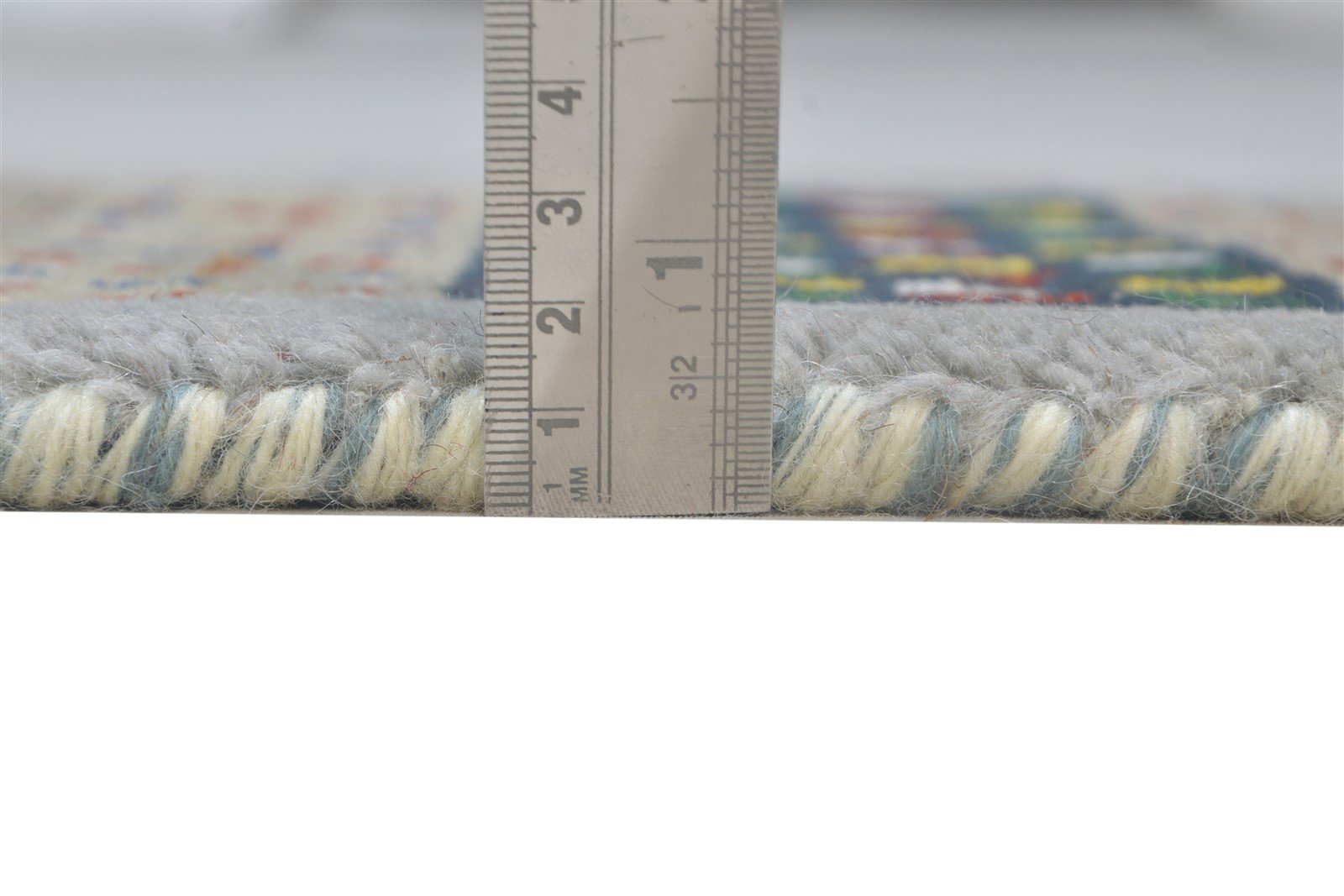 100% Wool Grey Rug 1' X 2' Persian Hand Knotted Gabbeh Southwestern Small Carpet 7864203640981