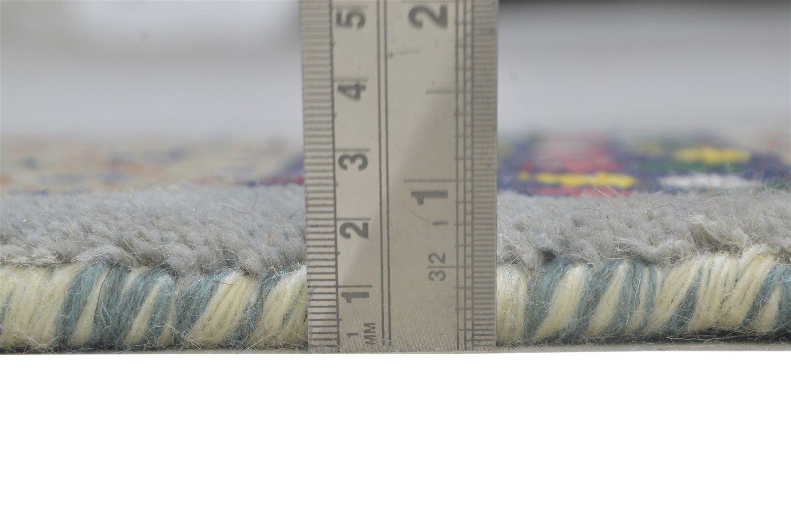 100% Wool Grey Rug 1' X 2' Persian Hand Knotted Gabbeh Southwestern Small Carpet 7864212521109