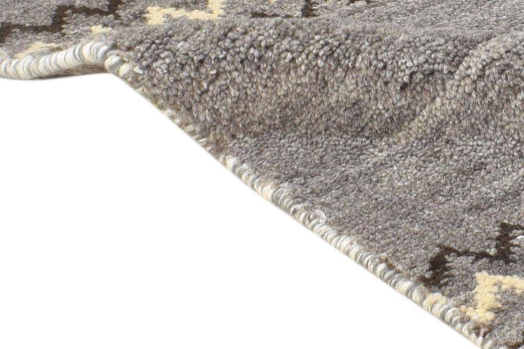 100% Wool Grey Rug 1' X 2' Tribal Hand Knotted Gabbeh Southwestern Small Carpet 7864504680597