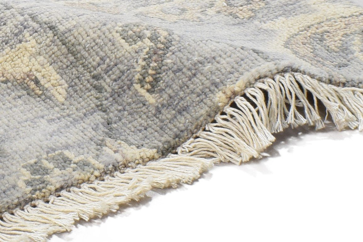 100% Wool Grey Rug 2' X 2' Persian Hand Knotted Oushak Oriental Small Square 7864120410261