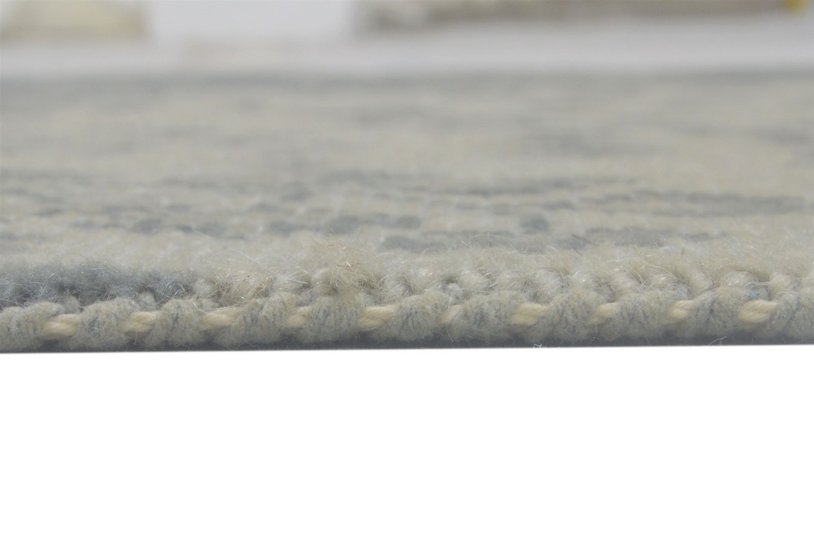 100% Wool Grey Rug 3X3 Persian Hand Knotted Sarouk-Indian Oriental Room Size 7864086495381