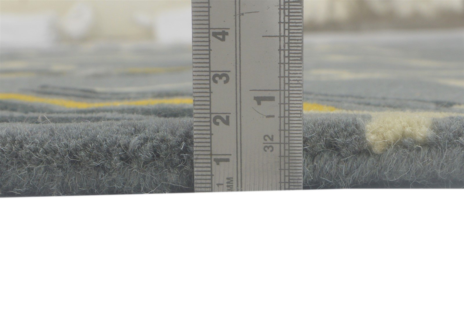 100% Wool Grey Rug 5' X 7' Modern Hand Tufted Indian Abstract Room Size Carpet 7864085479573