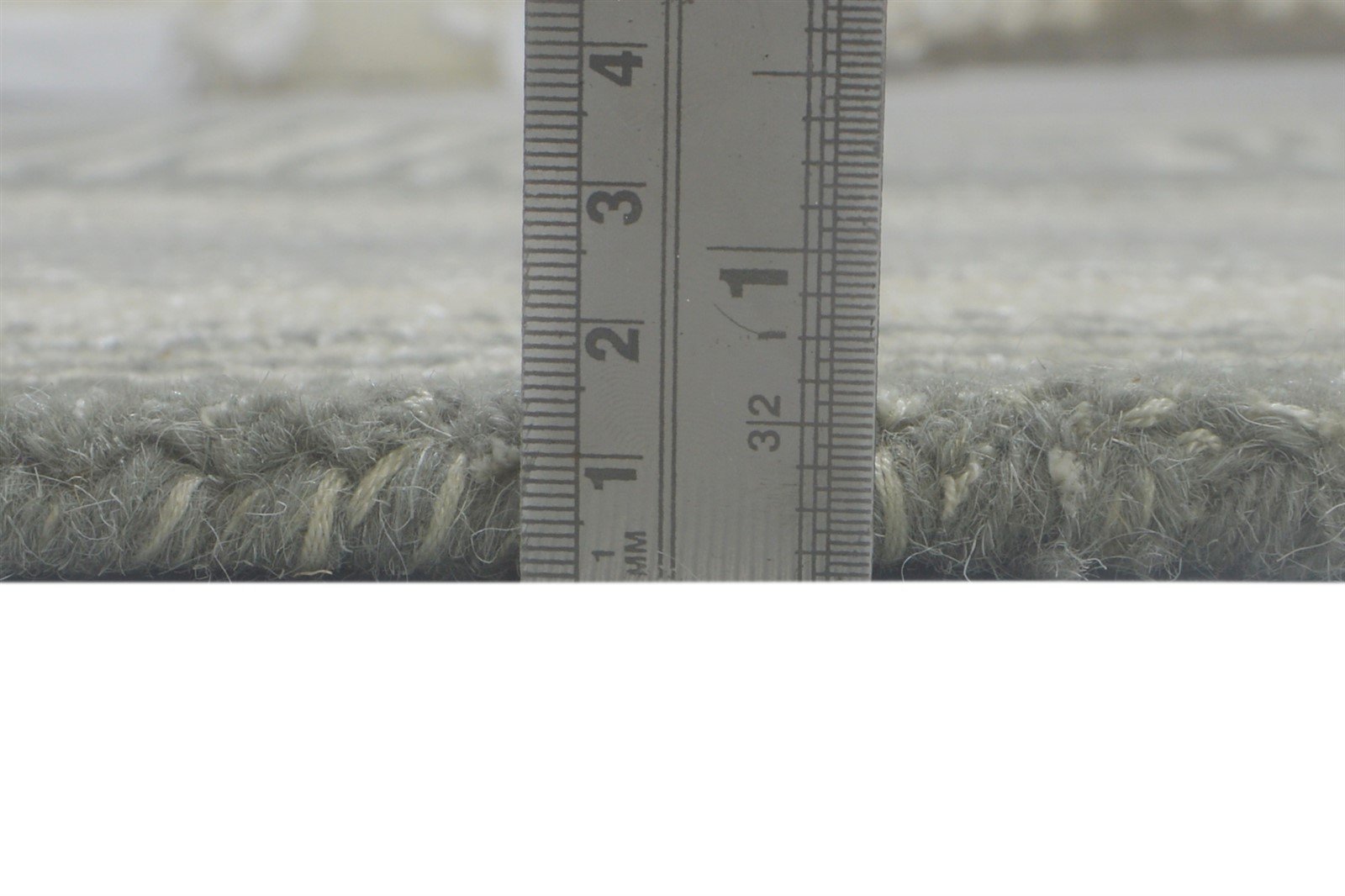 100% Wool Grey Rug 5X8 Modern Hand Tufted Scandinavian Plaids Room Size Carpet 7864085282965