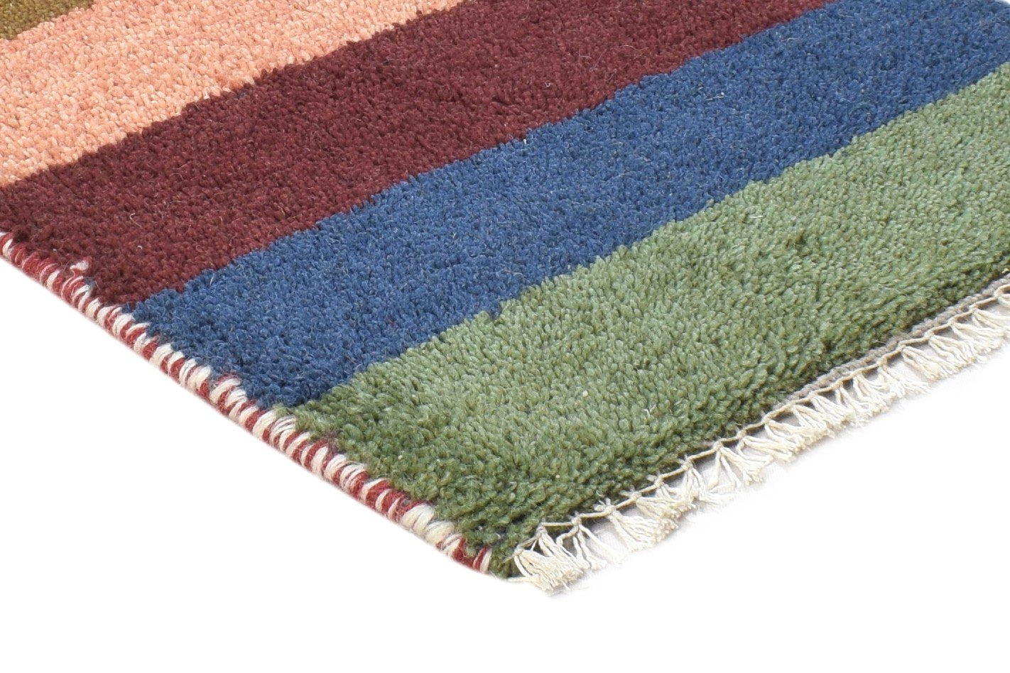 100% Wool Multi Color Rug 1X2 Tribal Hand Knotted Gabbeh Southwestern Small 7864500453525