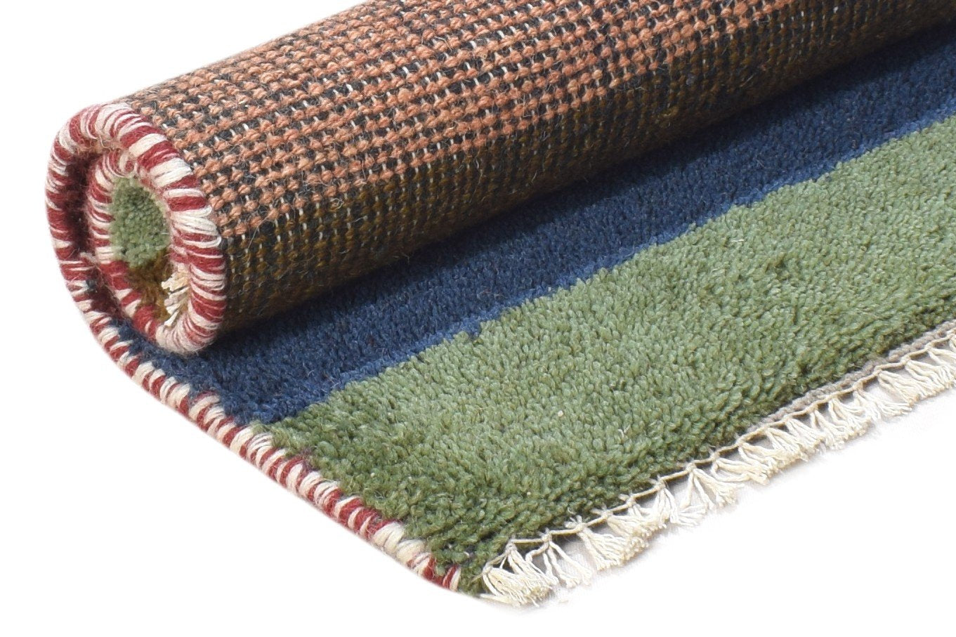 100% Wool Multi Color Rug 1X2 Tribal Hand Knotted Gabbeh Southwestern Small 7864500453525