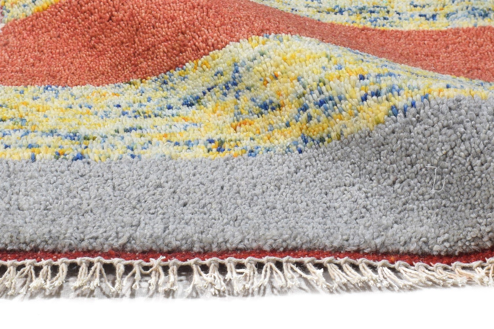 100% Wool Multi Color Rug 1X2 Tribal Hand Knotted Gabbeh Southwestern Small 7864504090773