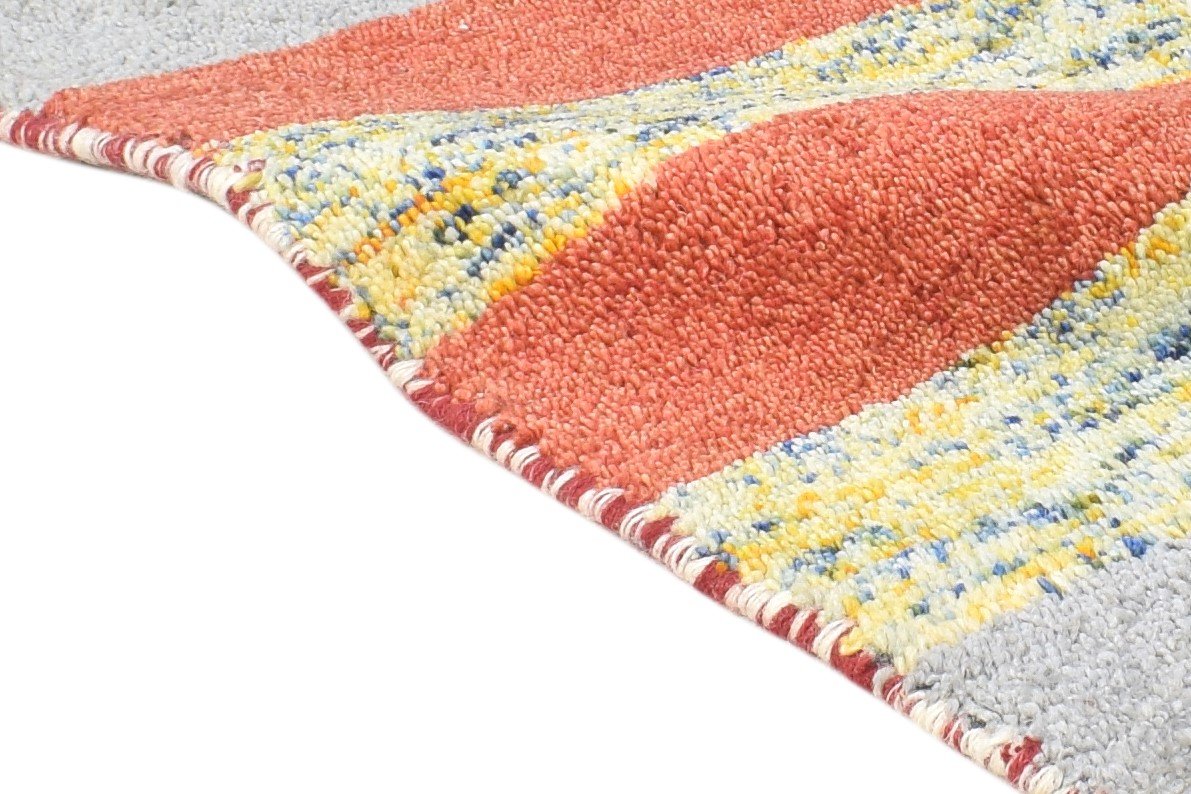 100% Wool Multi Color Rug 1X2 Tribal Hand Knotted Gabbeh Southwestern Small 7864504090773